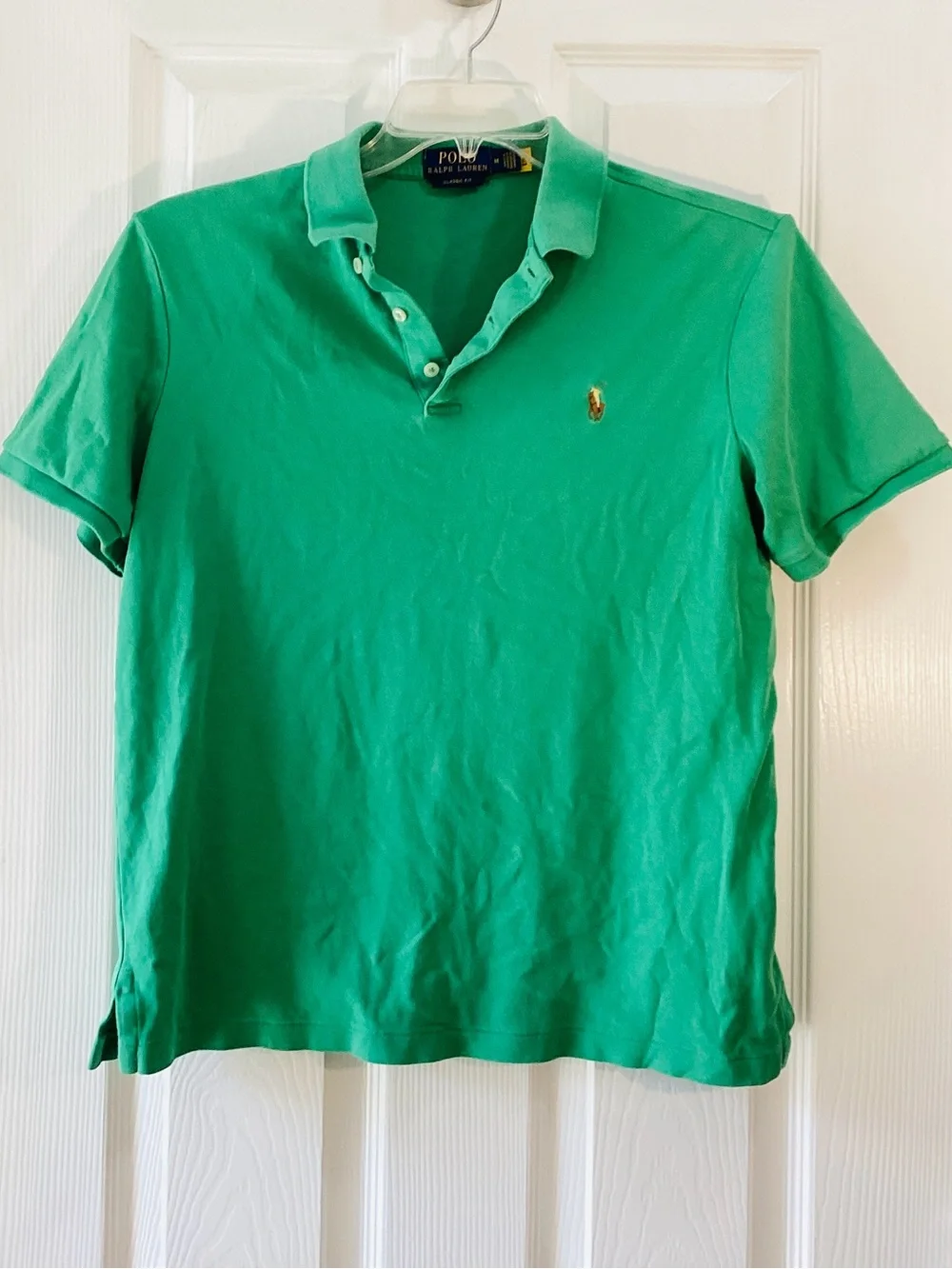 Ralph Lauren Green Short-Sleeve Polo with Embroidered Pony